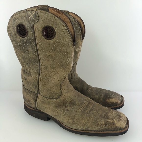 Twisted X Bomber Cowboy Calf Roper Boots Size 10D - Picture 1 of 8